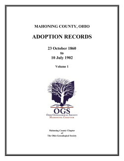 adoption records - Mahoning County Chapter OGS