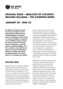 The Common Sense Exhibition Booklet