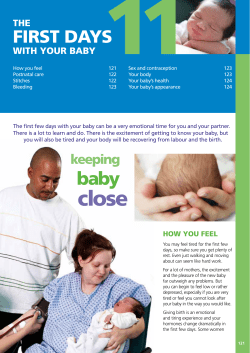 Chapter 11 The first days with your baby