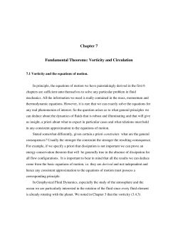 Chapter 7 Fundamental Theorems: Vorticity and Circulation