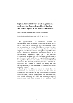 Freud, a latent vitalist