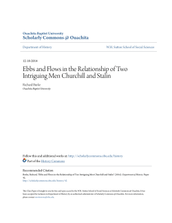 Ebbs and Flows in the Relationship of Two Intriguing Men Churchill