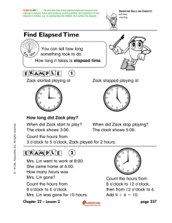 Find Elapsed Time - MathCoach Interactive
