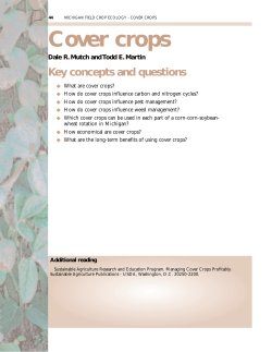 Michigan Field Crop Ecology - Cover Crops