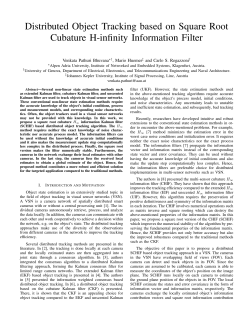 Distributed Object Tracking based on Square Root Cubature H