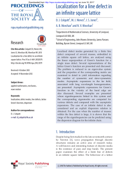 Localization for a line defect in an infinite square lattice