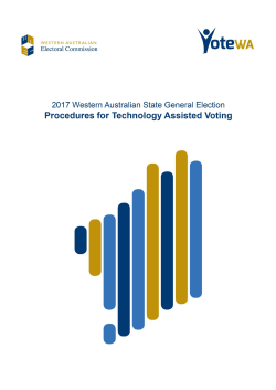 Approved procedures - Western Australian Electoral Commission