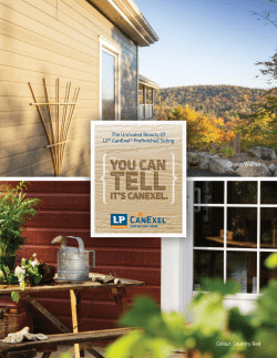 The Unrivaled Beauty Of LP&reg; CanExel&reg; Prefinished