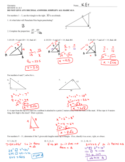 8.1 - 8.3 Review HW KEY