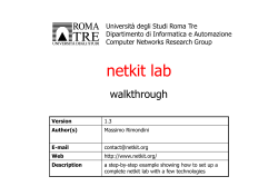 Netkit lab - Walkthrough