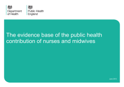 The evidence base of the public health