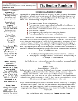 The Boulder Reminder
