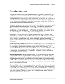 How a Bill Becomes Public Law