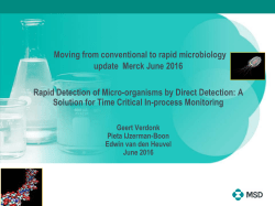 Rapid Detection of Micro-Organisms by Direct Detection