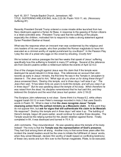 PDF - Temple Baptist Church &ndash; Jamestown, ND
