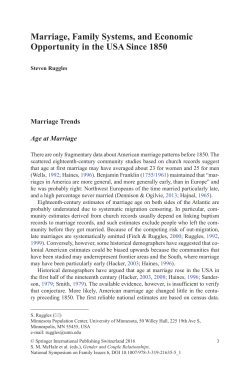 Marriage, Family Systems, and Economic Opportunity