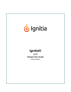 Ignitia Student User Guide