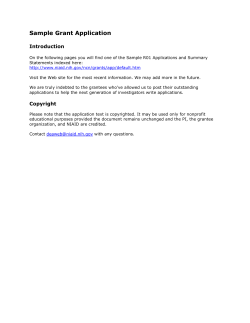 Sample Grant Application - UCSC Biomedical Research