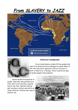From SLAVERY to JAZZ