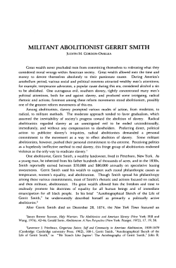 militant abolitionist gerrit smith - E-Journal List