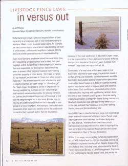 in versus out - Montana State University Extension
