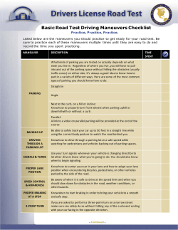Drivers License Road Test - National Safety Commission