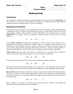 Radioactivity