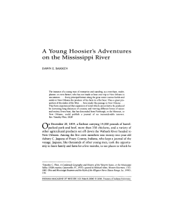 on the Mississippi River - Indiana University Bloomington