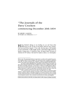 The Journals of the Davy Crockett