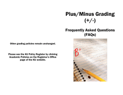 Plus/Minus Grading (+/-)