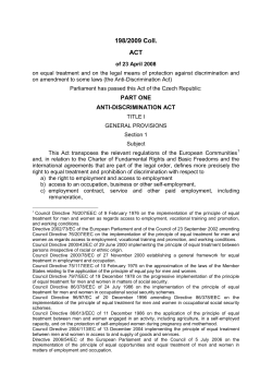 Anti-Discrimination Act