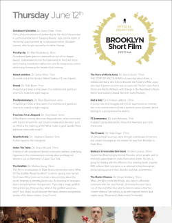 BROOKLYN_SHORTS_Program - Brooklyn Short Film Festival