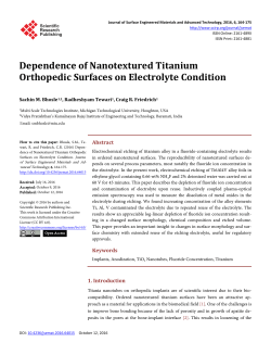 Dependence of Nanotextured Titanium Orthopedic Surfaces on