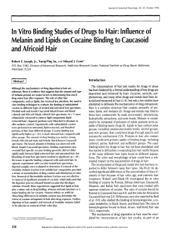 In Vitro Binding Studies of Drugs to Hair: Influence of Melanin and