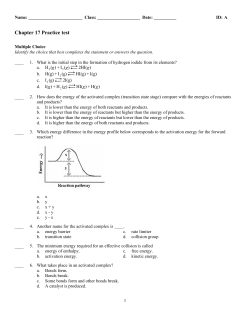 Practice Test:Chapter 17 Questions and answers