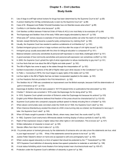 Chapter 5 &ndash; Civil Liberties Study Guide