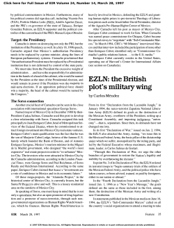 EZLN: the British plot`s military wing