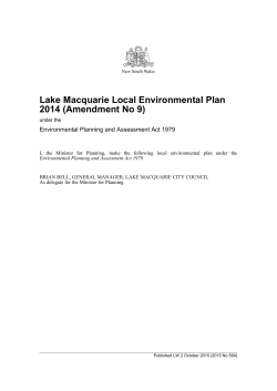 Lake Macquarie Local Environmental Plan 2014