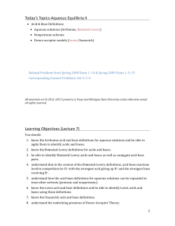 (Lecture(7) - MSU Chemistry