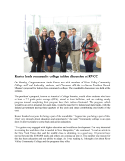 Kuster leads community college tuition discussion at RVCC