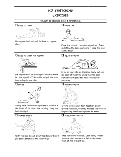HIP STRETCHING EXERCISES LUNGE