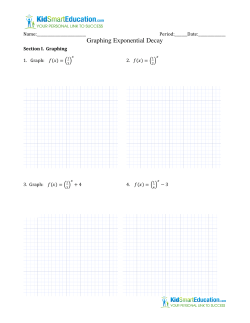 Graphing Exponential Decay