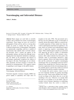 Neuroimaging and Inferential Distance
