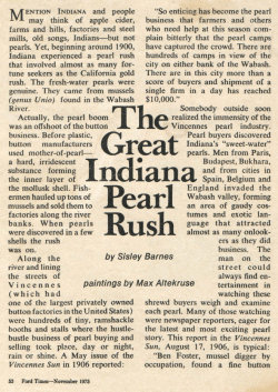 The Great Indiana Pearl Rush
