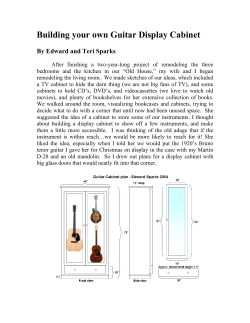 Building your own Guitar Display Cabinet