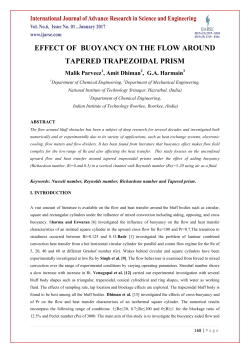 effect of buoyancy on the flow around tapered trapezoidal prism
