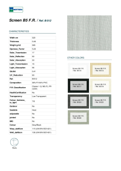 Screen B5 FR / Ref. B/512