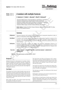 A newborn with multiple fractures