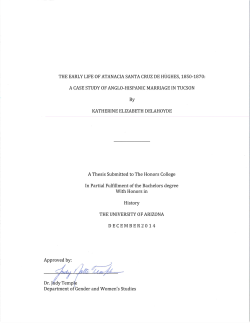 The Early Life of Atanacia Santa Cruz de Hughes, 1850