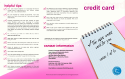 The Right Credit Card for You